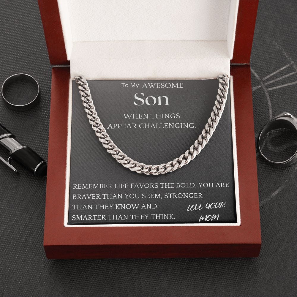 Stronger Than They Know Chain Jewelry Gift For Son