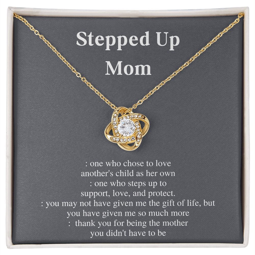 Stepped Up Mom Necklace Gift For Mothers Day Birthday Christmas Present For Women