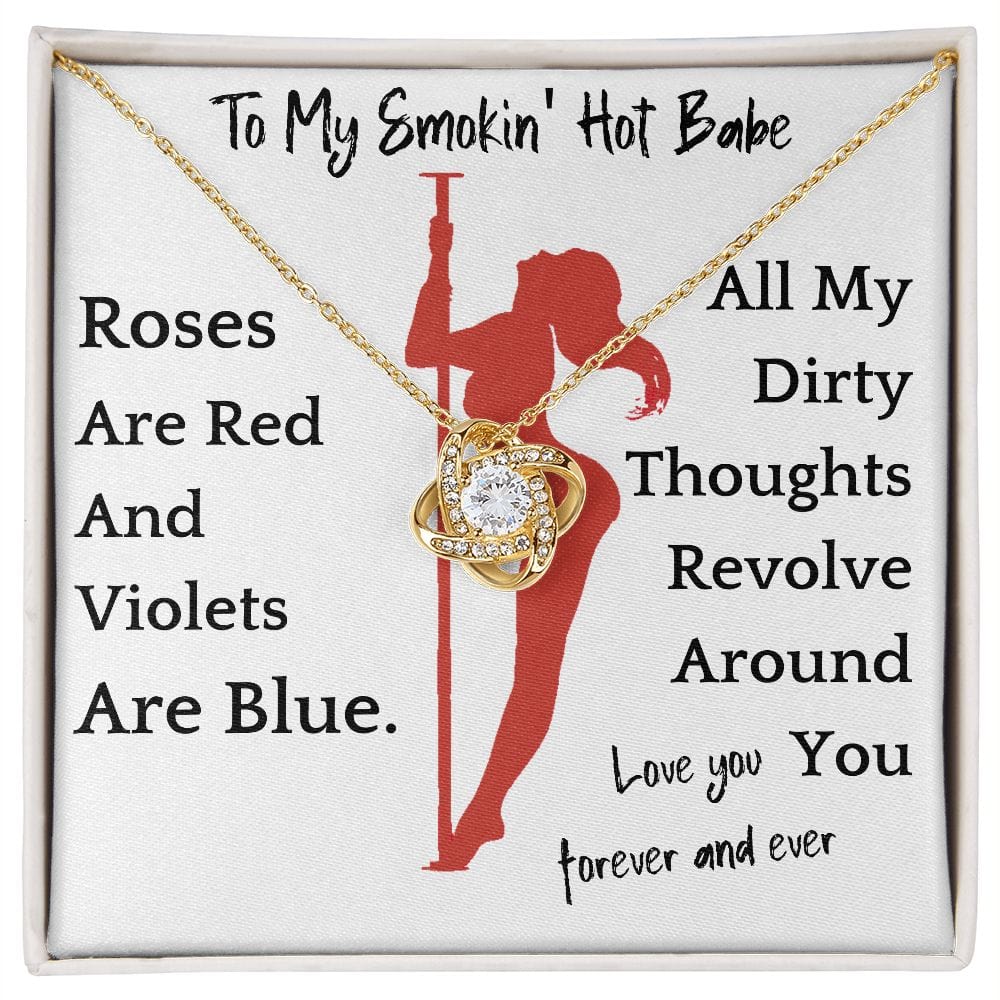 Dirty Thoughts Necklace Gift For Girlfriend Soulmate Anniversary Valentines Present For Woman