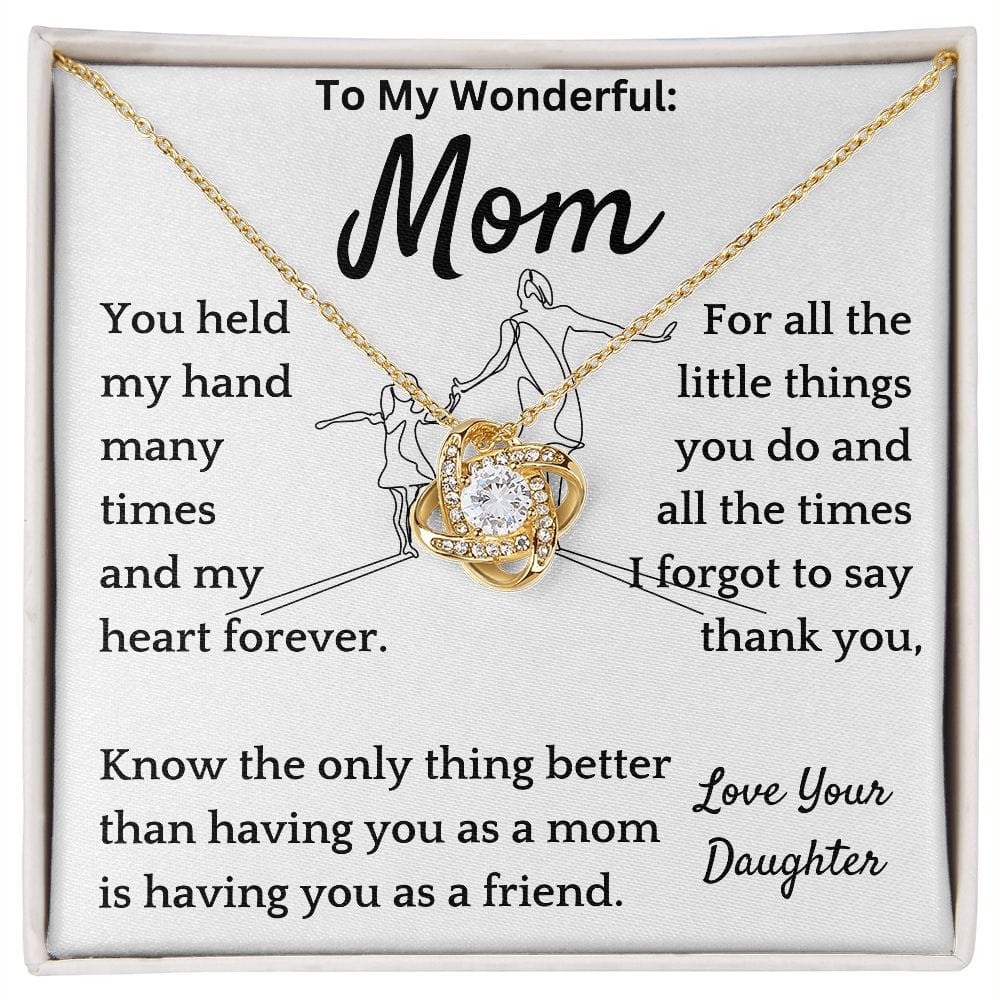 Forgot Thank You Necklace Gift For Mothers Day Christmas Birthday Present For Women
