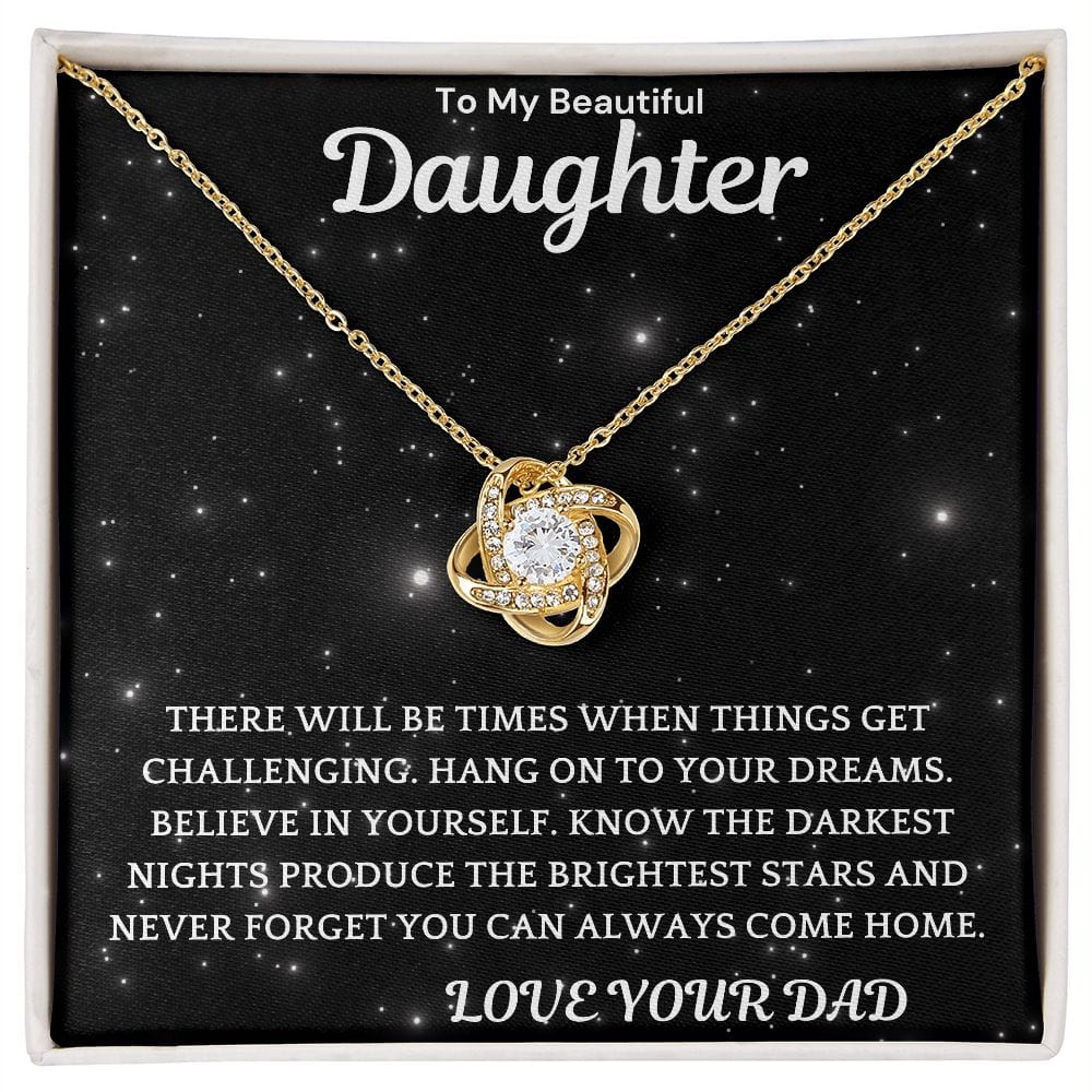 Darkest Nights Necklace Gift For Daughter Graduation Birthday Christmas Present For Girls