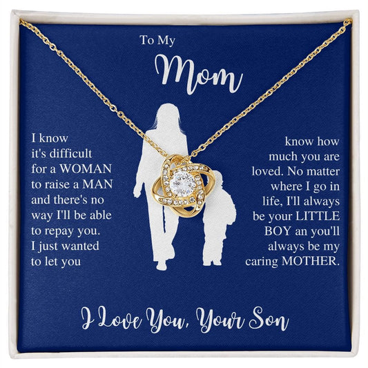 Caring Mother Necklace Gift For Mothers Day  Birthday Christmas Present For Woman