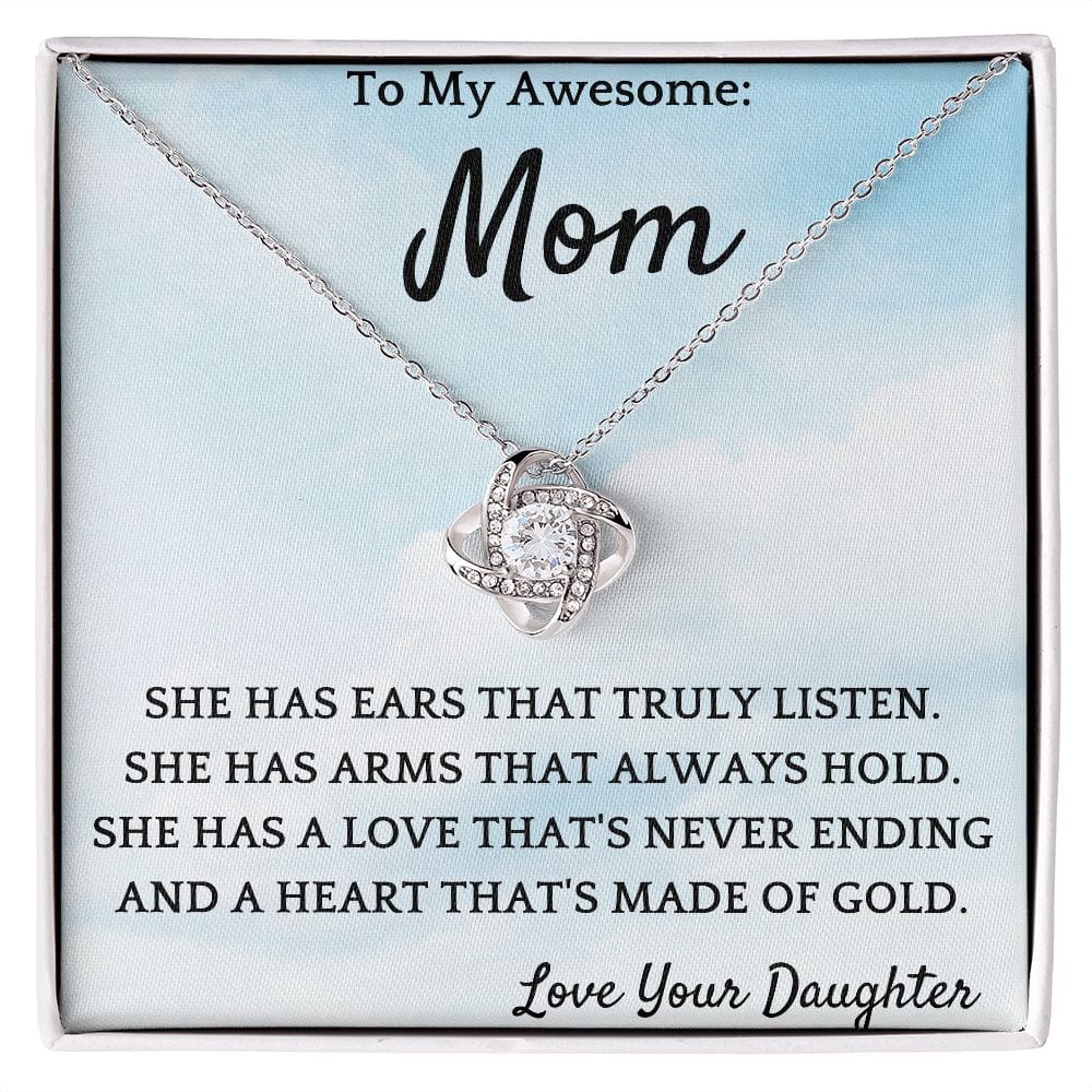 Heart Of Gold Necklace Gift For Mothers Day Birthday Valentines Christmas Present For Women