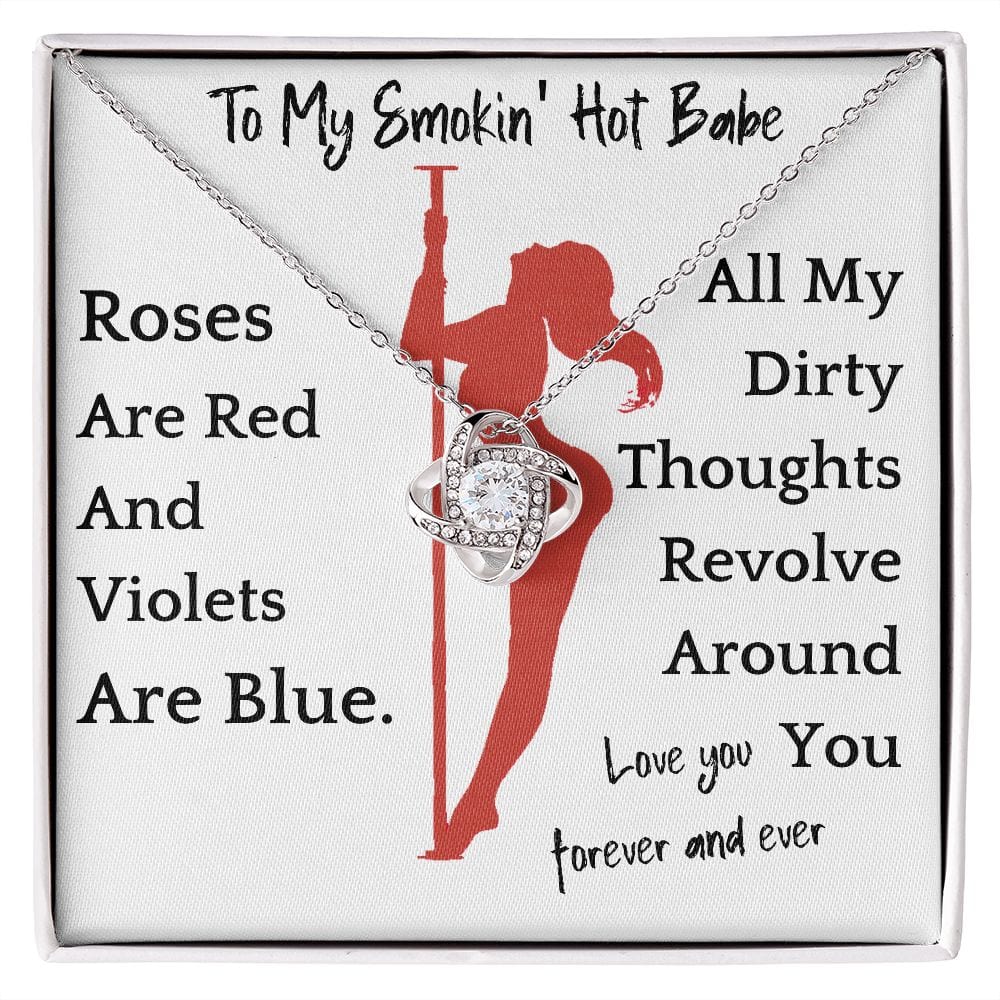 Dirty Thoughts Necklace Gift For Girlfriend Soulmate Anniversary Valentines Present For Woman