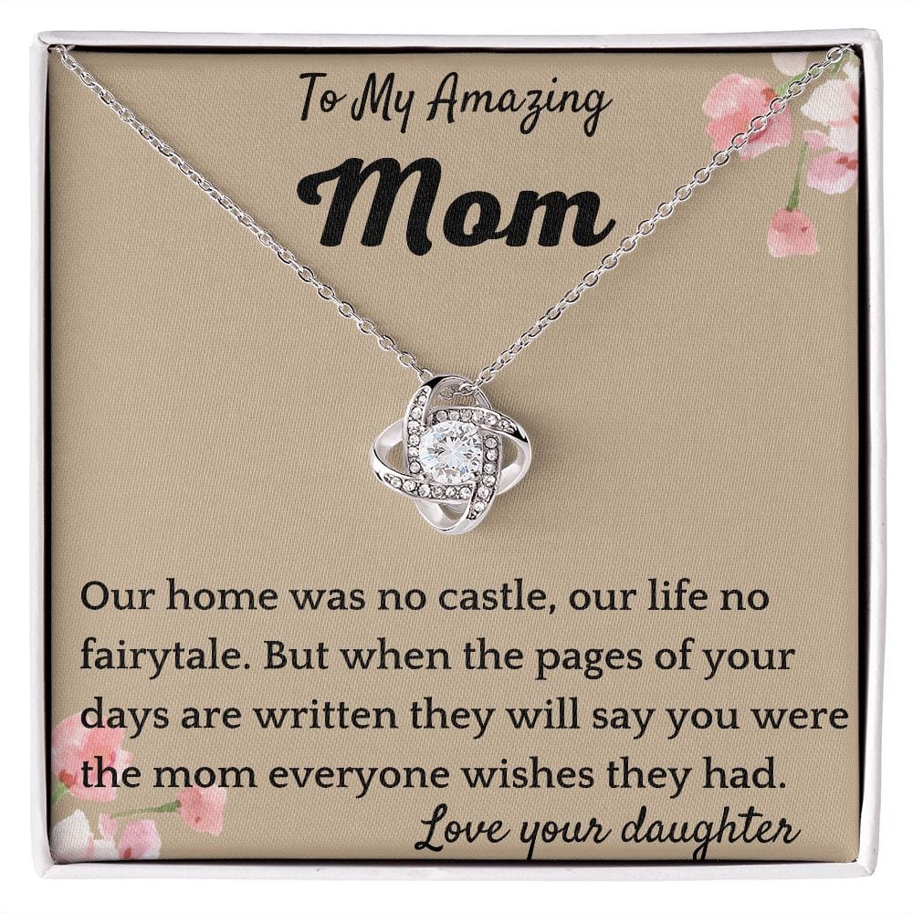Fairytale Mom Necklace Gift Mothers Day Birthday Christmas Present For Women