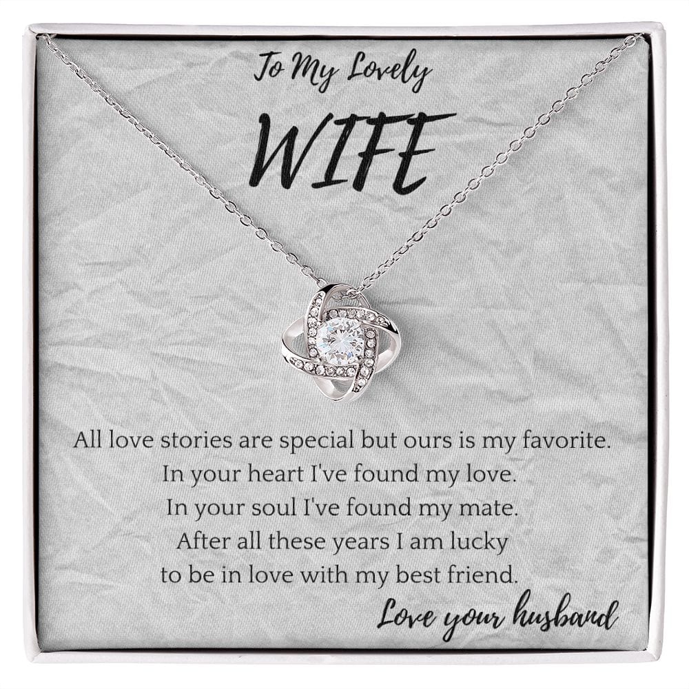 Lucky In Love Necklace Gift For Wife