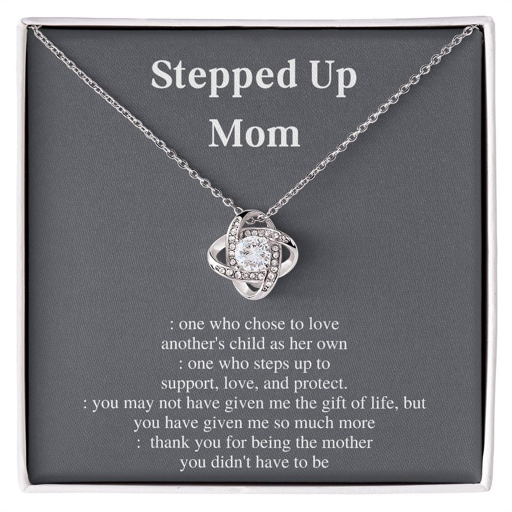 Stepped Up Mom Necklace Gift For Mothers Day Birthday Christmas Present For Women
