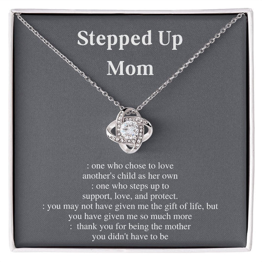 Stepped Up Mom Necklace Gift For Mothers Day Birthday Christmas Present For Women