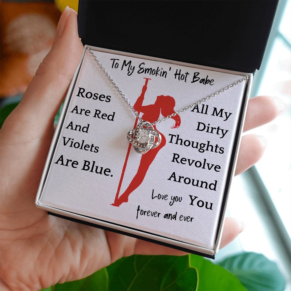 Dirty Thoughts Necklace Gift For Girlfriend Soulmate Anniversary Valentines Present For Woman