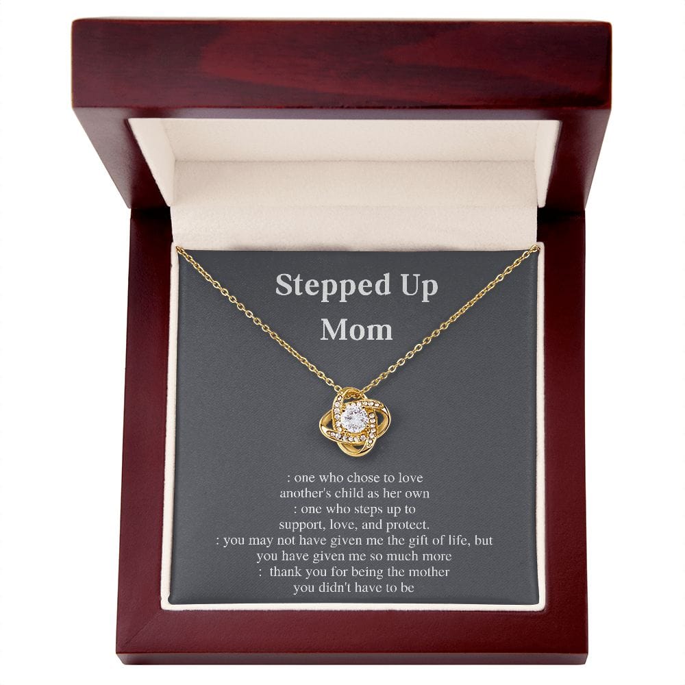 Stepped Up Mom Necklace Gift For Mothers Day Birthday Christmas Present For Women