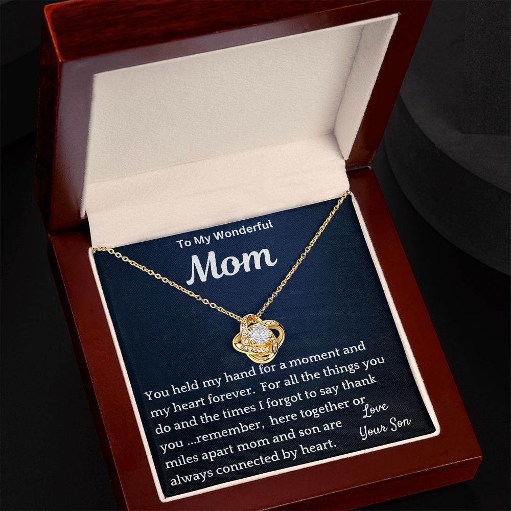 Connected By Heart Necklace Gift For Christmas Valentines Day Birthday