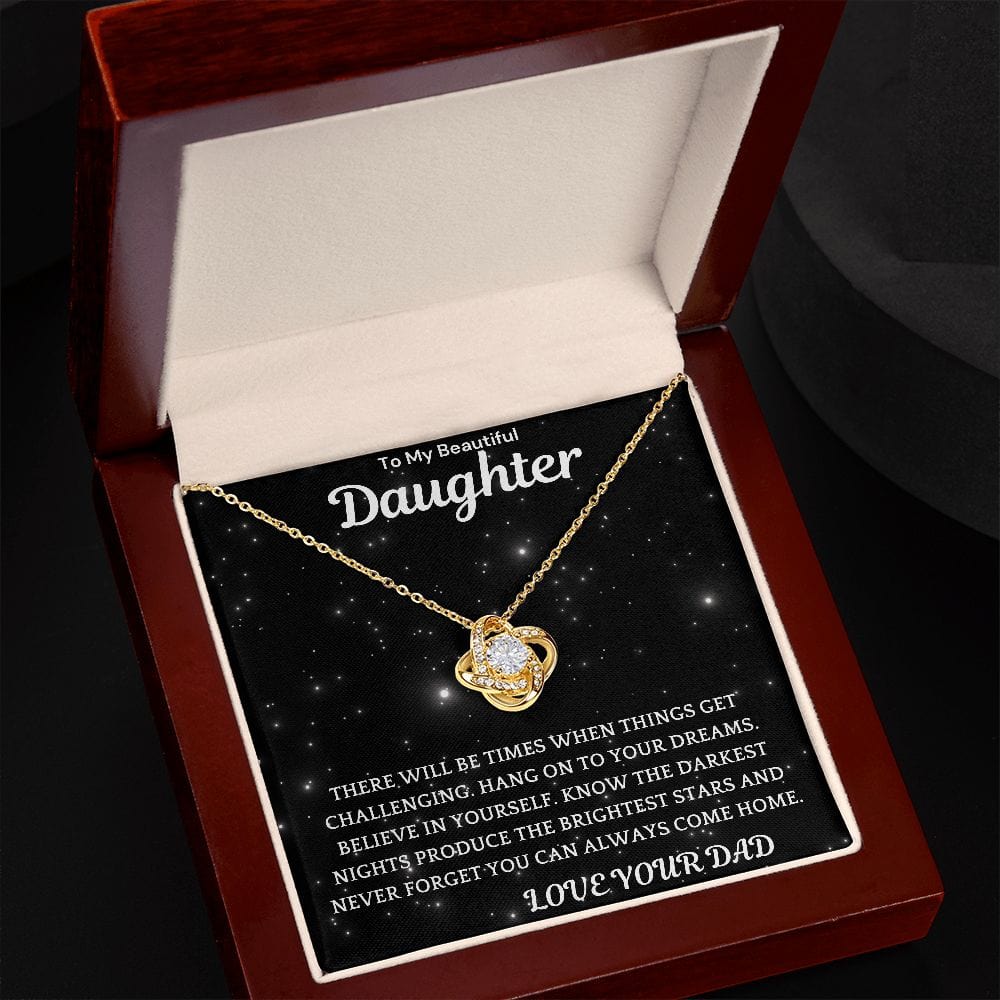 Darkest Nights Necklace Gift For Daughter Graduation Birthday Christmas Present For Girls