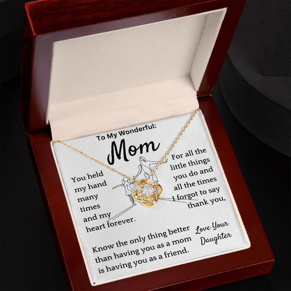 Forgot Thank You Necklace Gift For Mothers Day Christmas Birthday Present For Women
