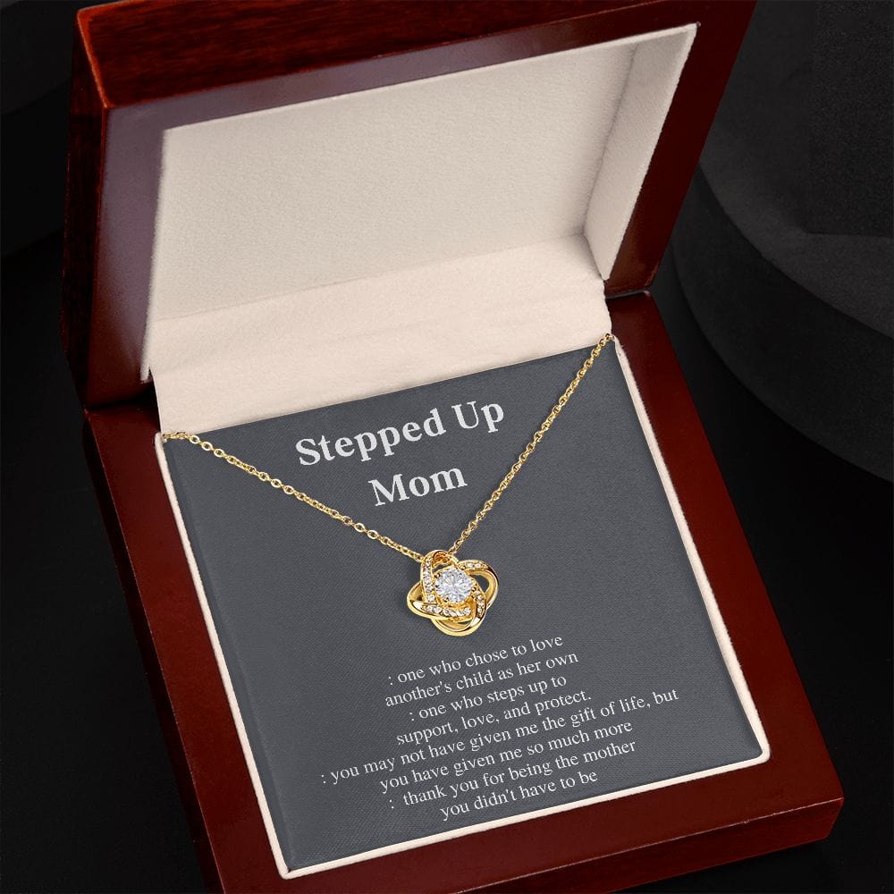 Stepped Up Mom Necklace Gift For Mothers Day Birthday Christmas Present For Women