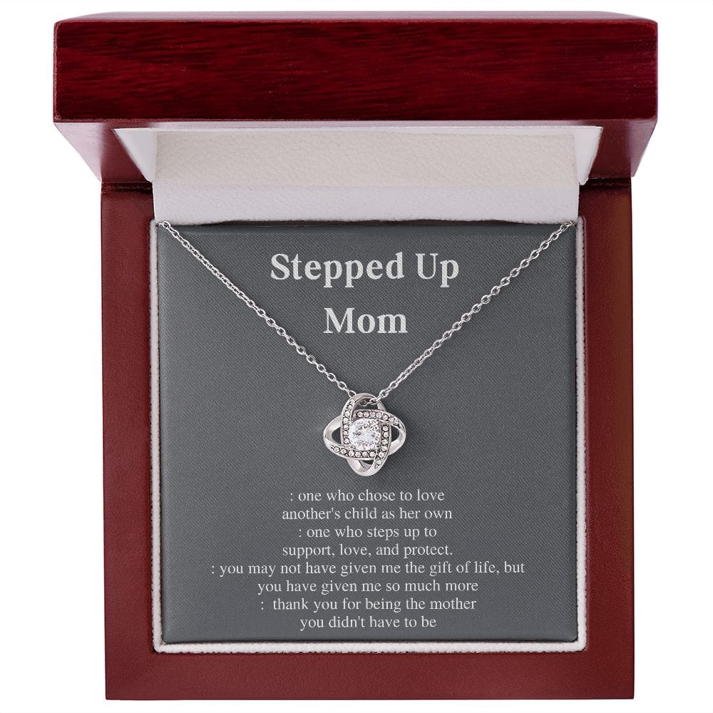 Stepped Up Mom Necklace Gift For Mothers Day Birthday Christmas Present For Women