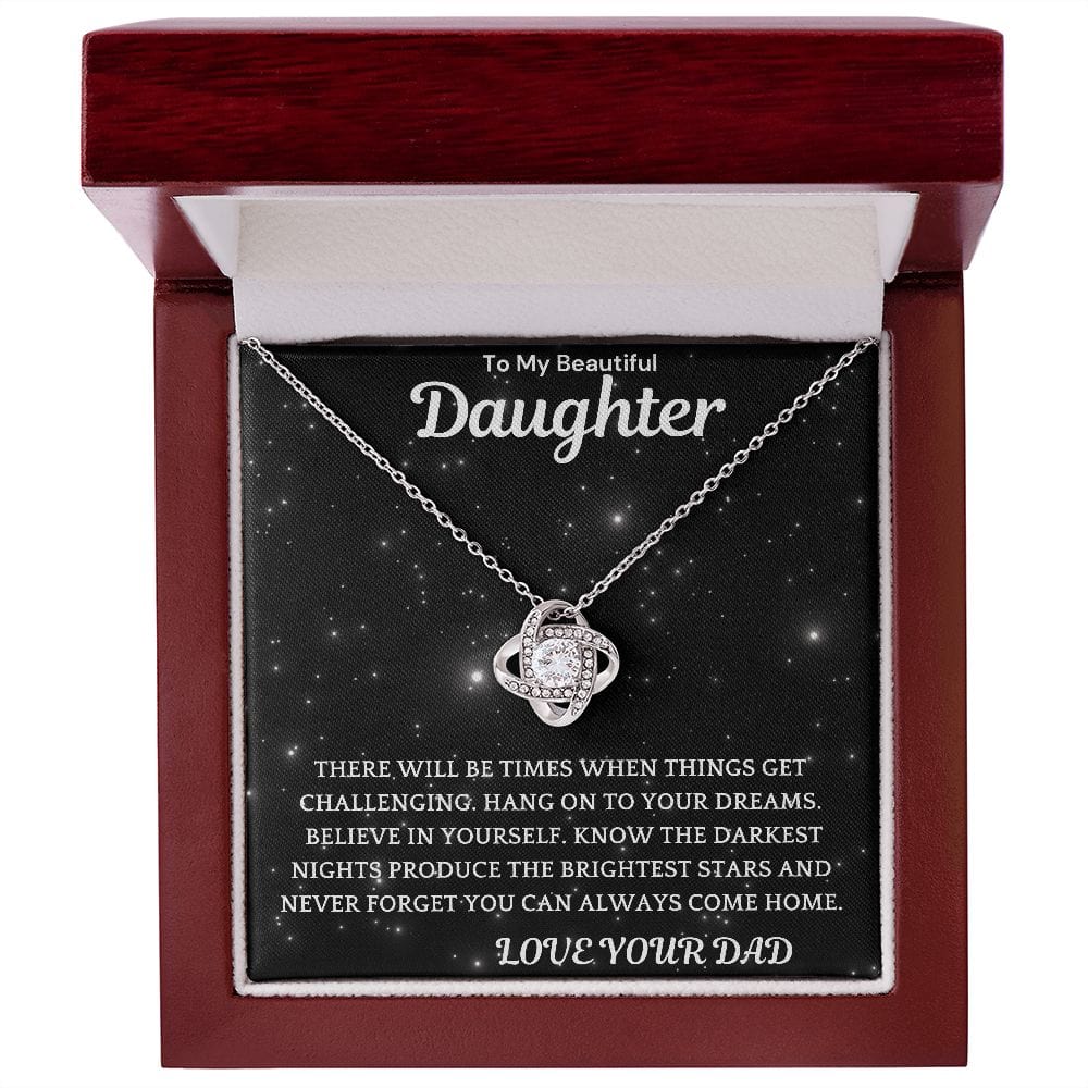 Darkest Nights Necklace Gift For Daughter Graduation Birthday Christmas Present For Girls