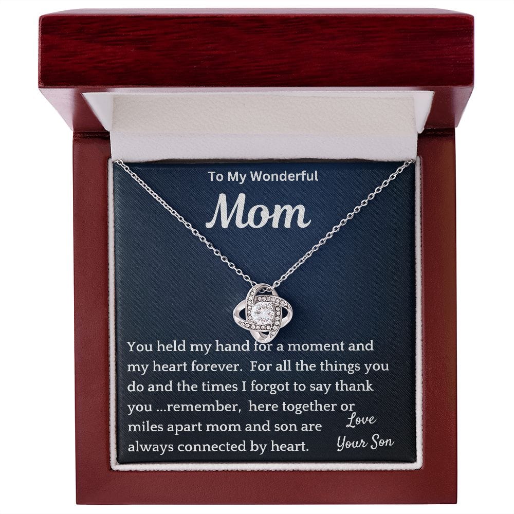 Connected By Heart Necklace Gift For Christmas Valentines Day Birthday
