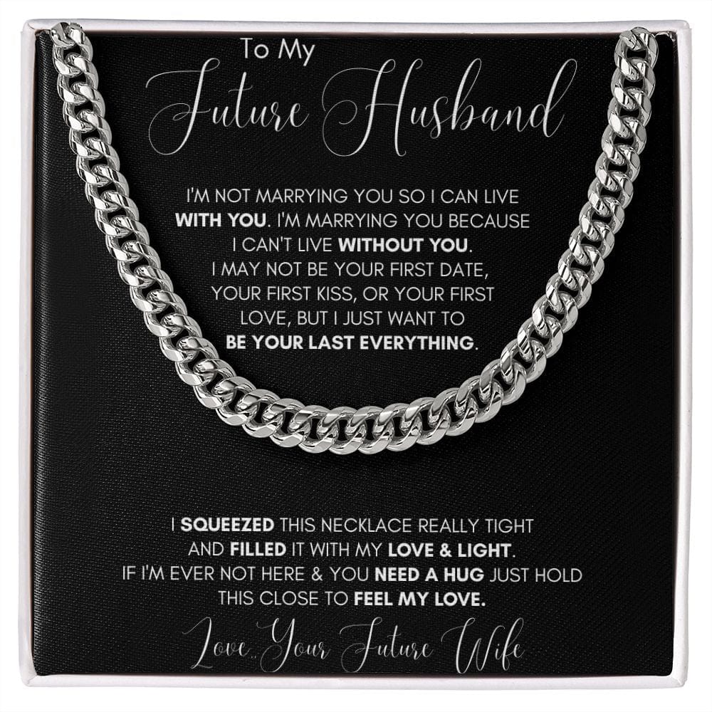 Jewelry - Future Husband Cuban Chain Jewelry Gift For Men Birthday Christmas Present