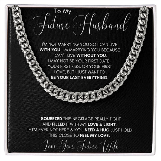 Jewelry - Future Husband Cuban Chain Jewelry Gift For Men Birthday Christmas Present