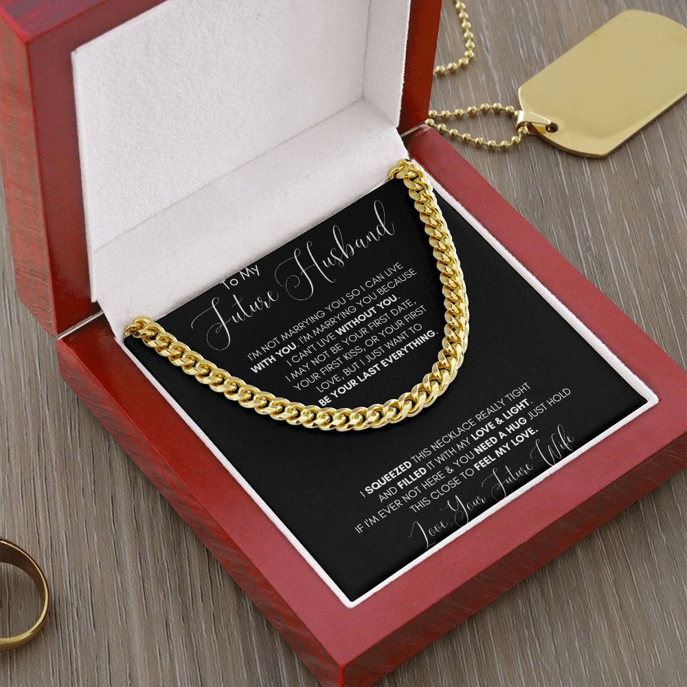 Jewelry - Future Husband Cuban Chain Jewelry Gift For Men Birthday Christmas Present