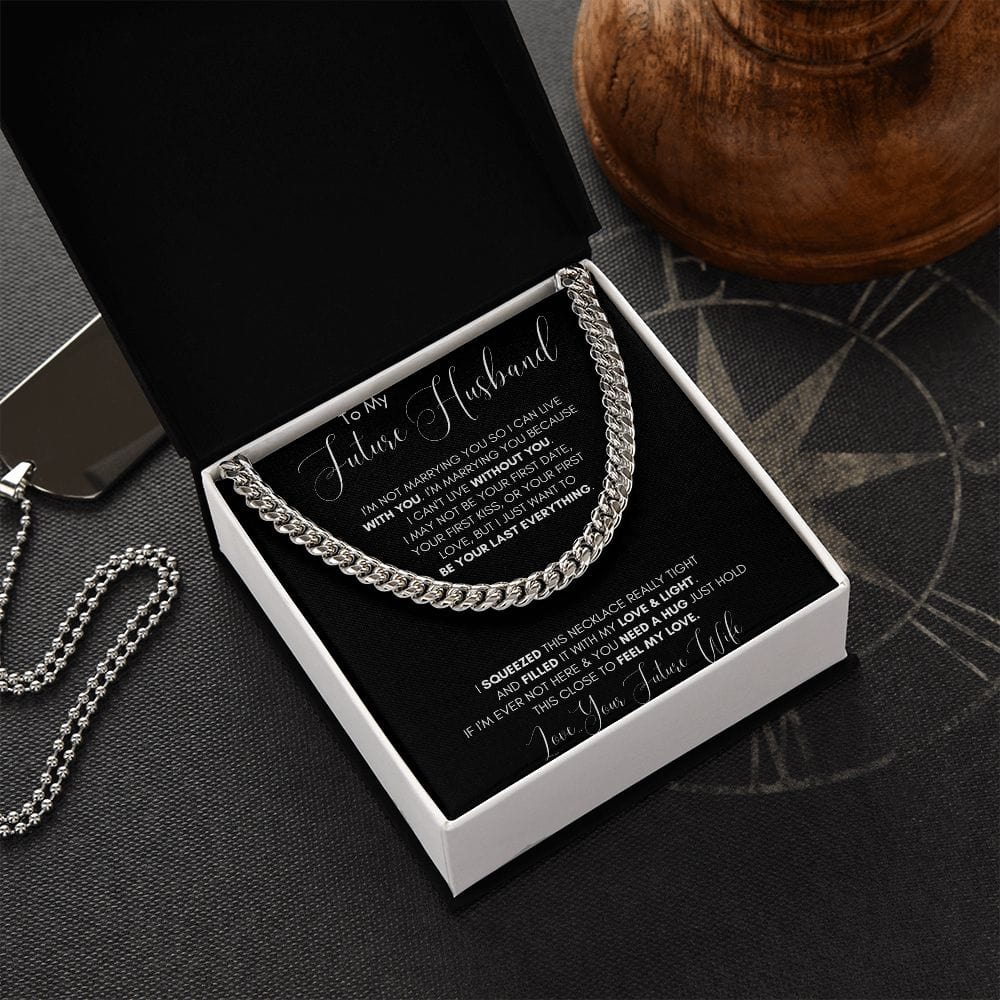 Jewelry - Future Husband Cuban Chain Jewelry Gift For Men Birthday Christmas Present