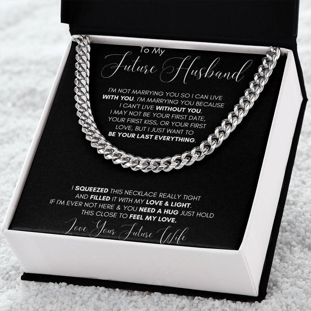 Jewelry - Future Husband Cuban Chain Jewelry Gift For Men Birthday Christmas Present