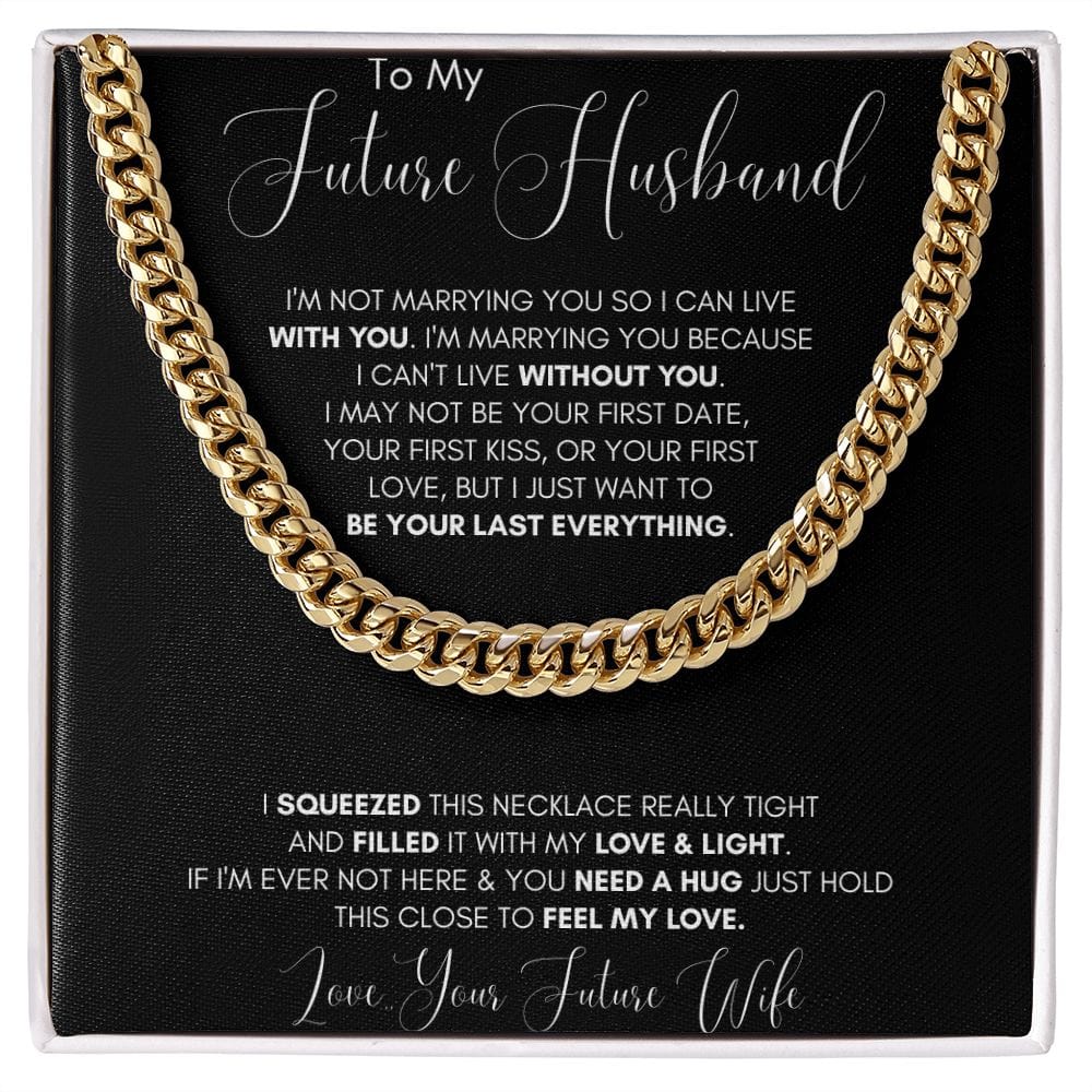Jewelry - Future Husband Cuban Chain Jewelry Gift For Men Birthday Christmas Present