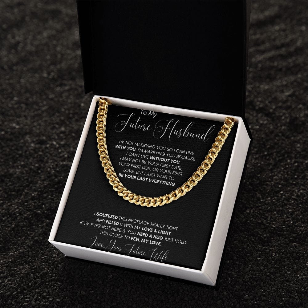 Jewelry - Future Husband Cuban Chain Jewelry Gift For Men Birthday Christmas Present