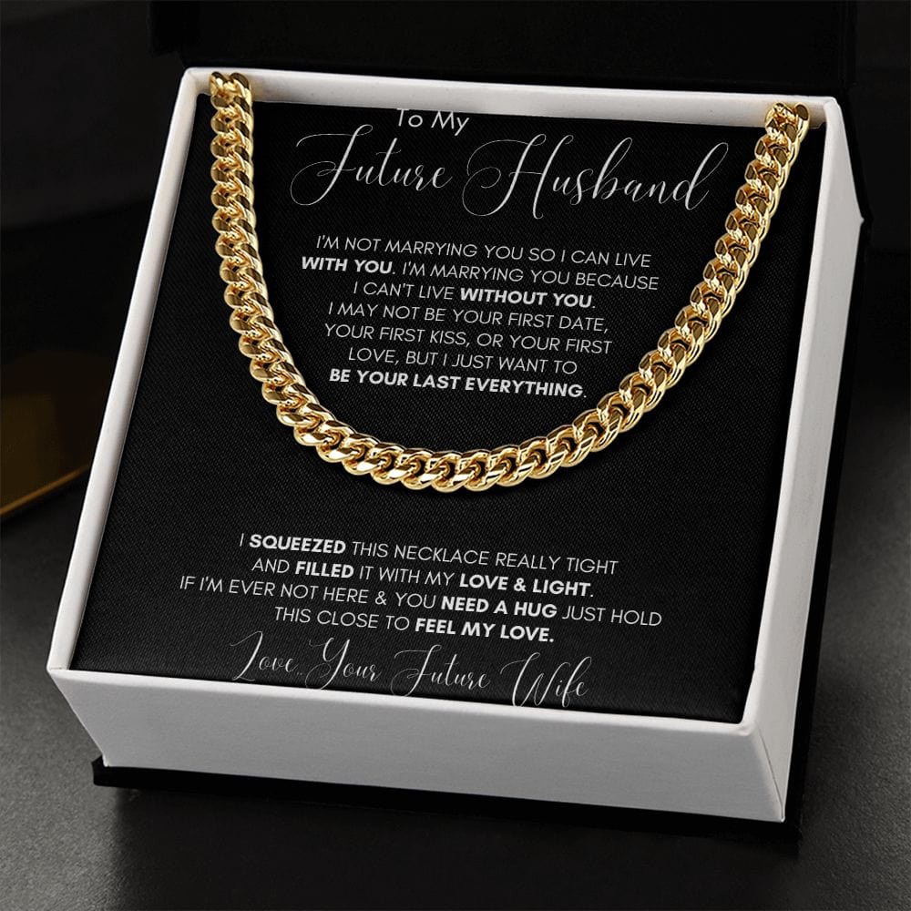 Jewelry - Future Husband Cuban Chain Jewelry Gift For Men Birthday Christmas Present
