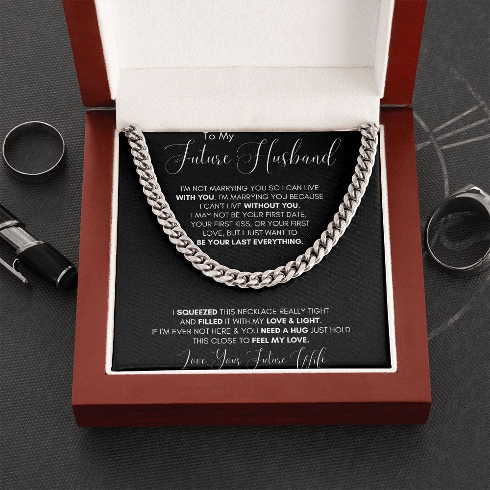 Jewelry - Future Husband Cuban Chain Jewelry Gift For Men Birthday Christmas Present