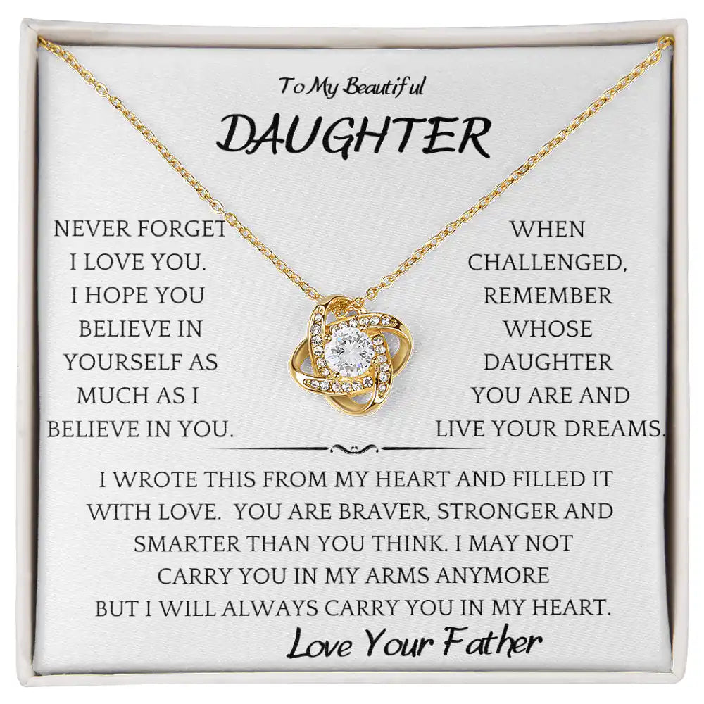 Believe In You Daughter Necklace Gift for Jewelry | Gifting2Go