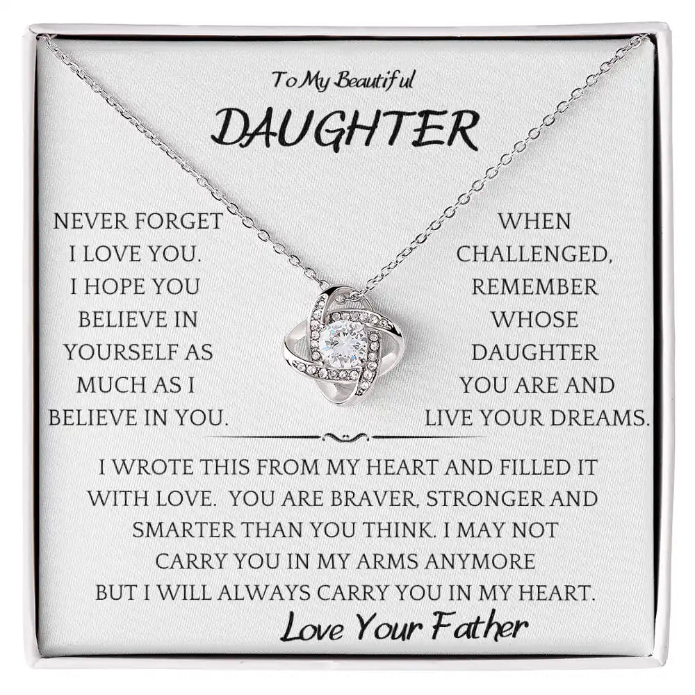 Believe In You Daughter Necklace Gift for Jewelry | Gifting2Go