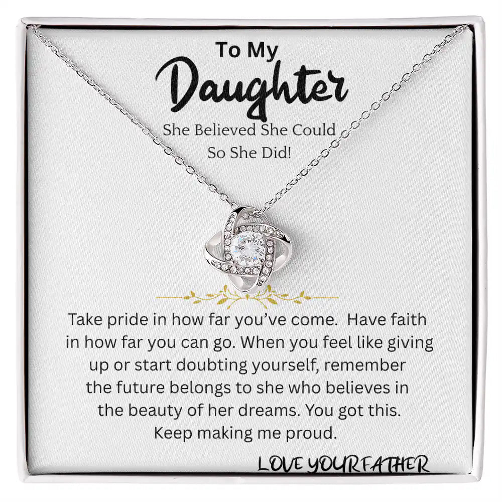 Believed She Could Necklace Gift For Daughter Gift for Jewelry | Gifting2Go