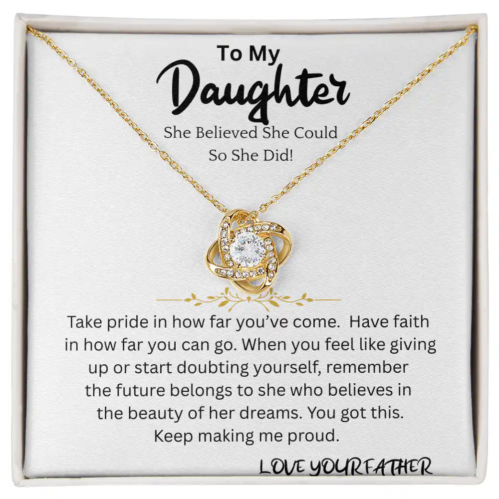 Believed She Could Necklace Gift For Daughter Gift for Jewelry | Gifting2Go