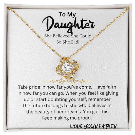 Believed She Could Necklace Gift For Daughter Gift for Jewelry | Gifting2Go