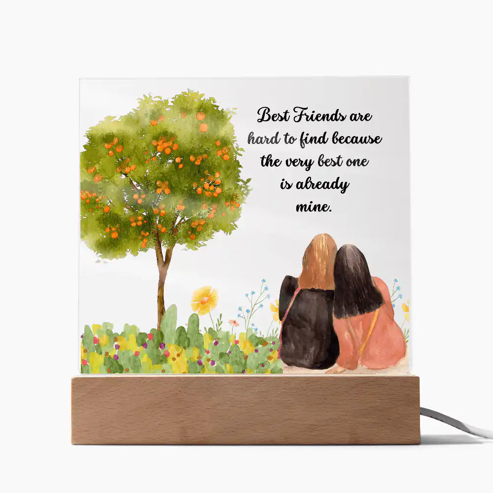 Best Friend Acrylic Plaque Gift for 708 - Home & Garden > Decor > Decorative Plaques | Gifting2Go
