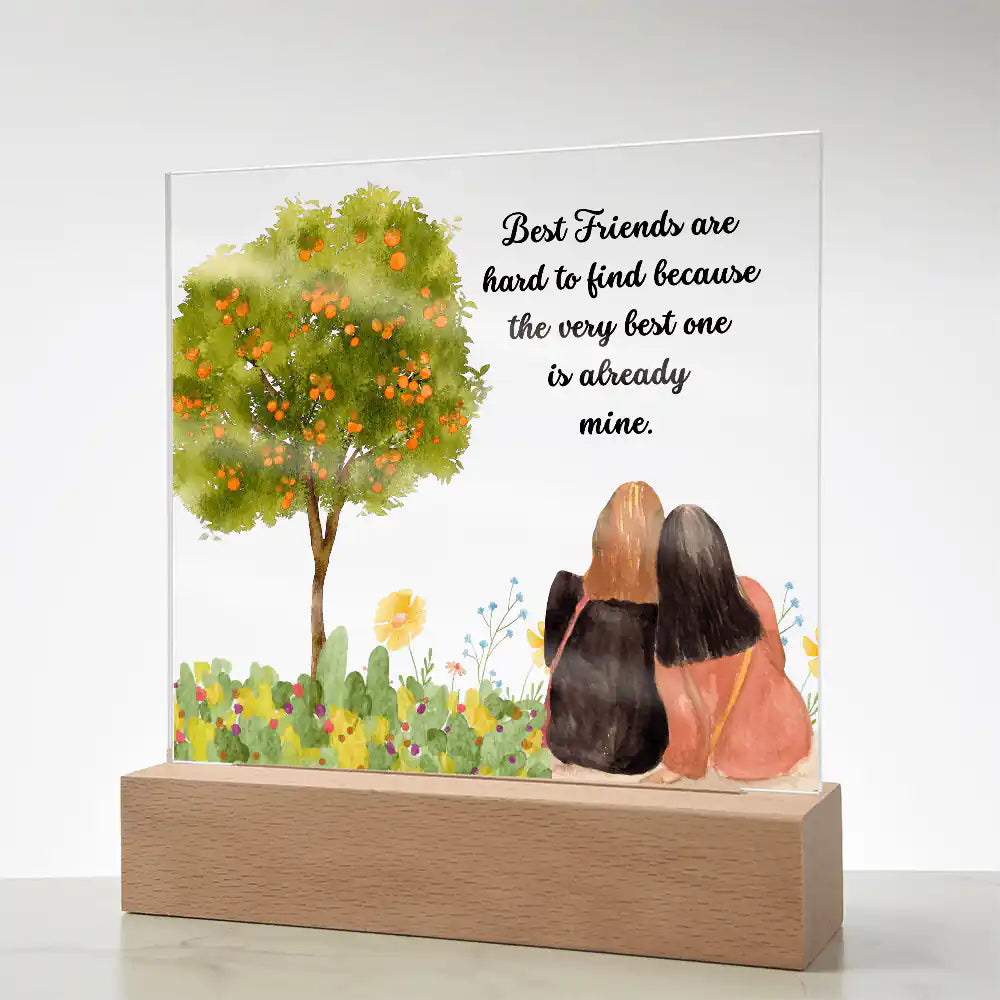 Best Friend Acrylic Plaque Gift for 708 - Home & Garden > Decor > Decorative Plaques | Gifting2Go