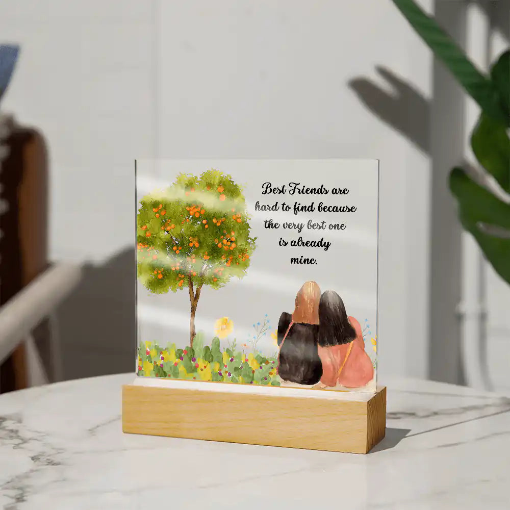 Best Friend Acrylic Plaque Gift for 708 - Home & Garden > Decor > Decorative Plaques | Gifting2Go