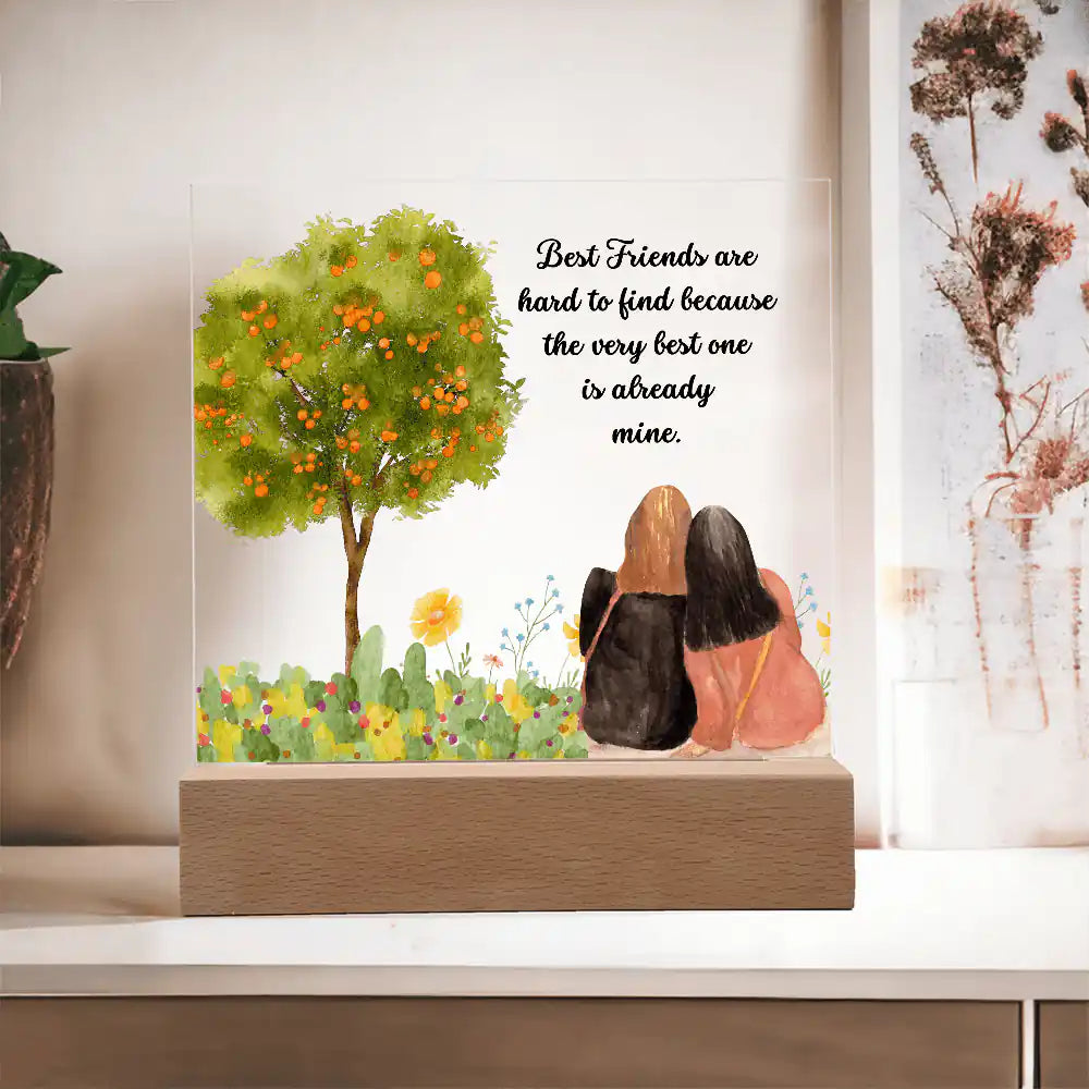 Best Friend Acrylic Plaque Gift for 708 - Home & Garden > Decor > Decorative Plaques | Gifting2Go