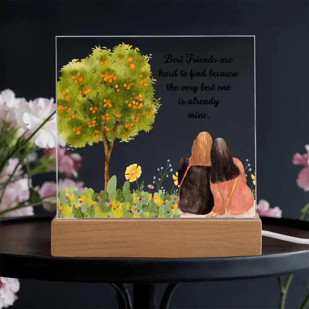 Best Friend Acrylic Plaque Gift for 708 - Home & Garden > Decor > Decorative Plaques | Gifting2Go