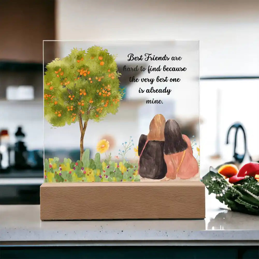 Best Friend Acrylic Plaque Gift for 708 - Home & Garden > Decor > Decorative Plaques | Gifting2Go