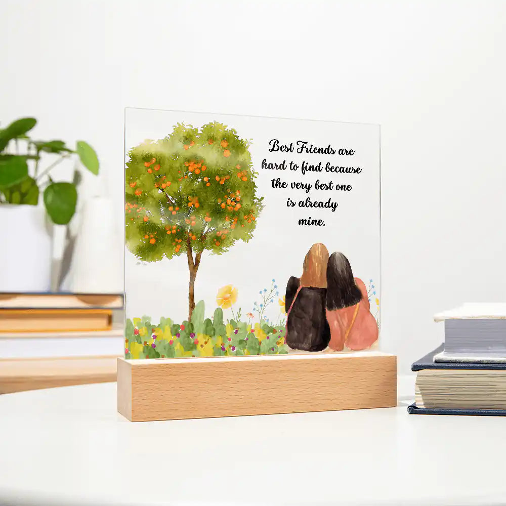 Best Friend Acrylic Plaque Gift for 708 - Home & Garden > Decor > Decorative Plaques | Gifting2Go