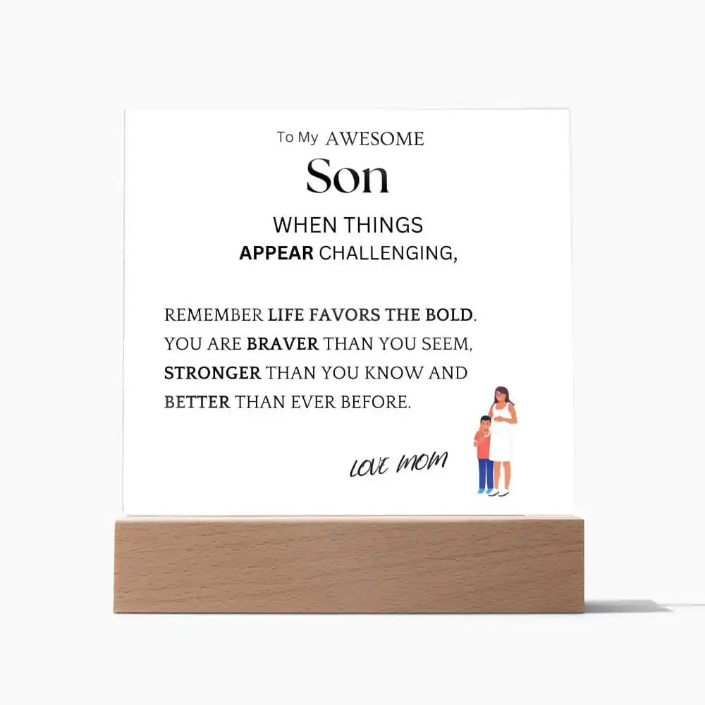 Better Than Ever Gift For Son Acrylic Plaque Gift for 708 - Home & Garden > Decor > Decorative Plaques | Gifting2Go