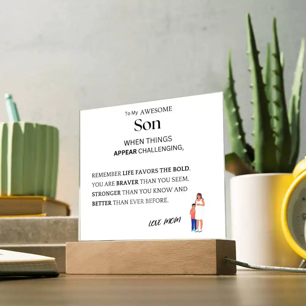 Better Than Ever Gift For Son Acrylic Plaque Gift for 708 - Home & Garden > Decor > Decorative Plaques | Gifting2Go