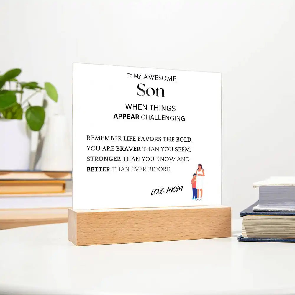 Better Than Ever Gift For Son Acrylic Plaque Gift for 708 - Home & Garden > Decor > Decorative Plaques | Gifting2Go