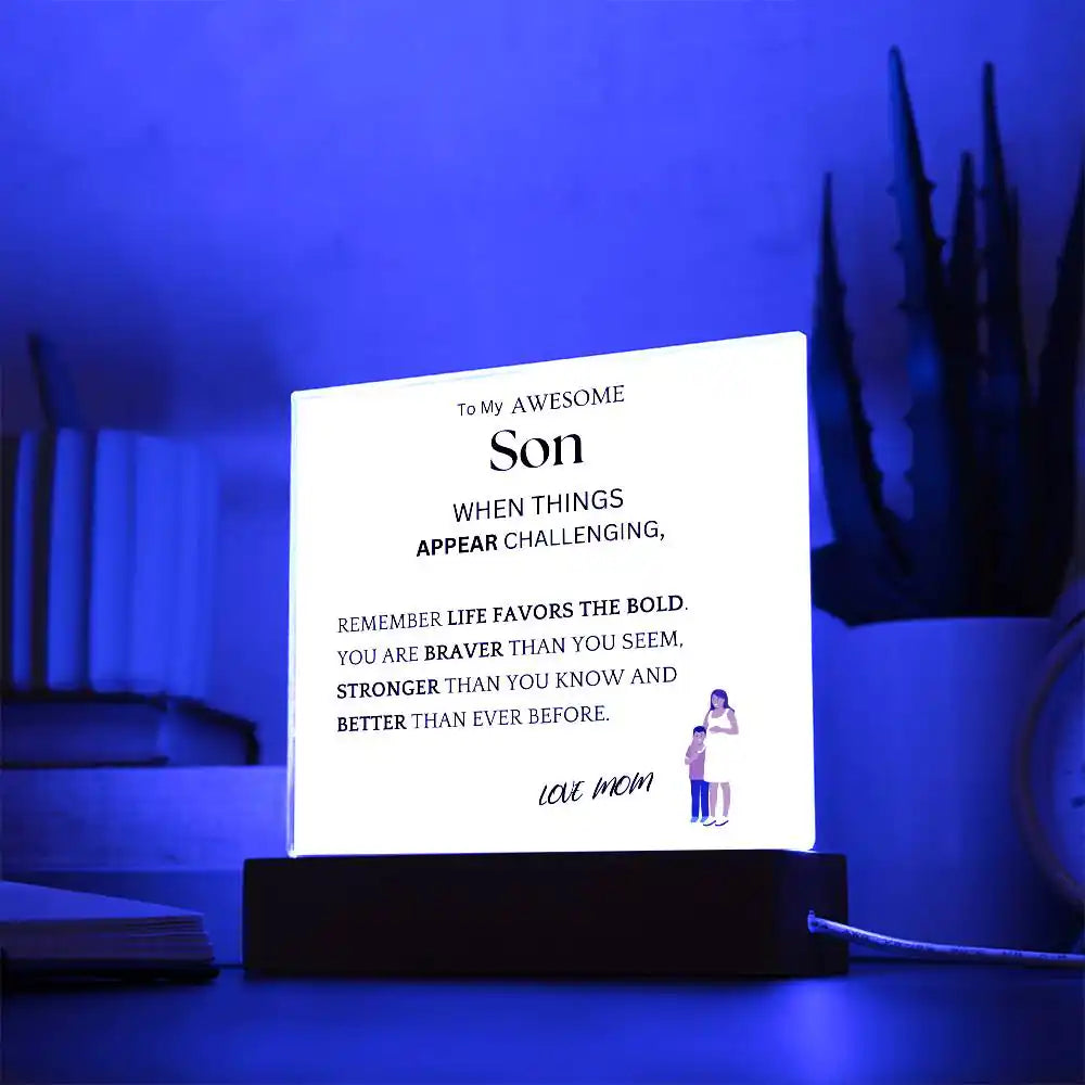 Better Than Ever Gift For Son Acrylic Plaque Gift for 708 - Home & Garden > Decor > Decorative Plaques | Gifting2Go