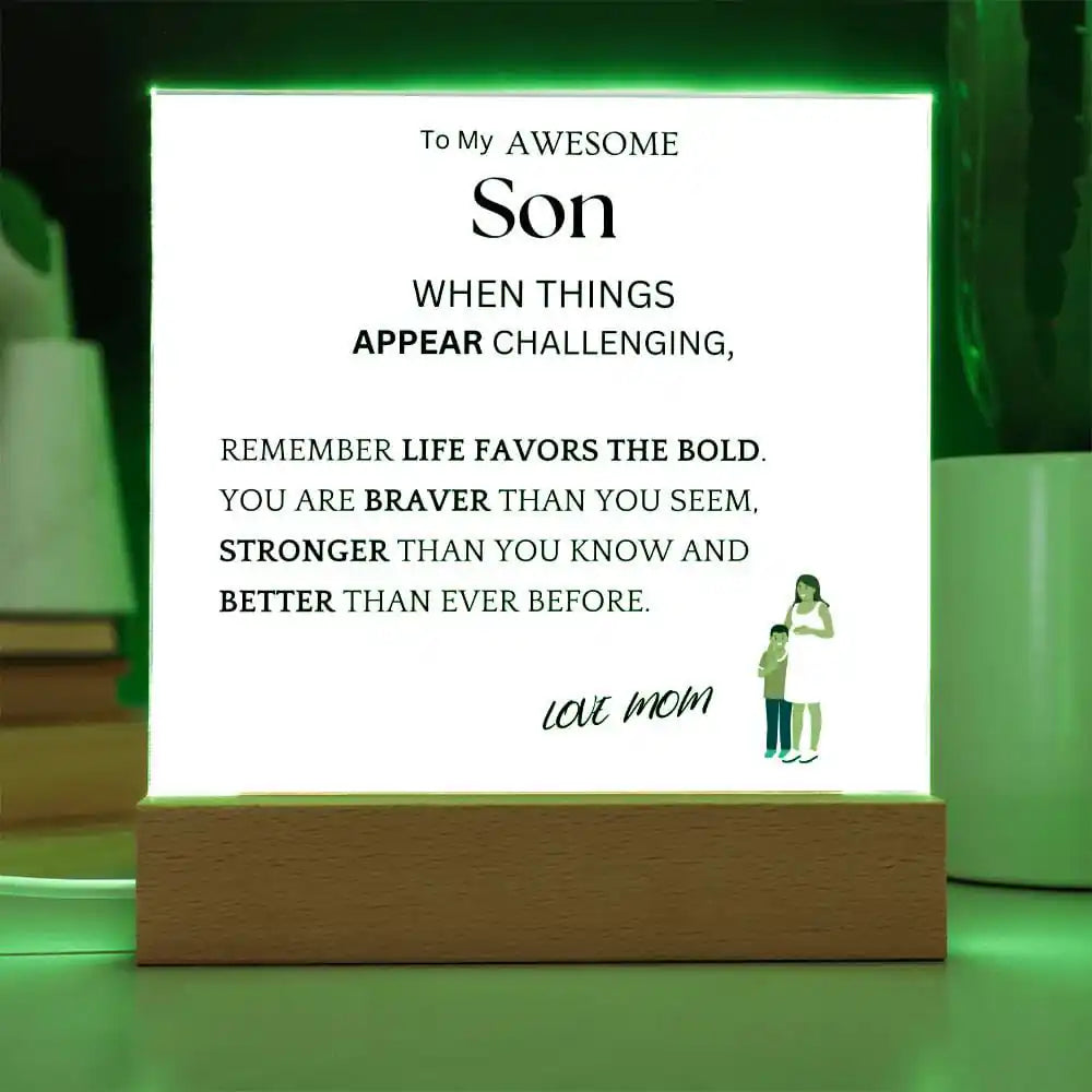 Better Than Ever Gift For Son Acrylic Plaque Gift for 708 - Home & Garden > Decor > Decorative Plaques | Gifting2Go