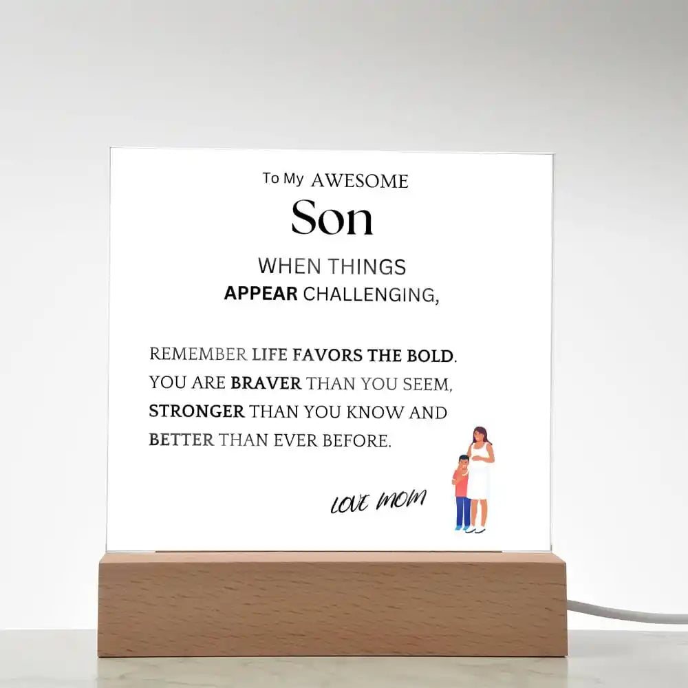Better Than Ever Gift For Son Acrylic Plaque Gift for 708 - Home & Garden > Decor > Decorative Plaques | Gifting2Go