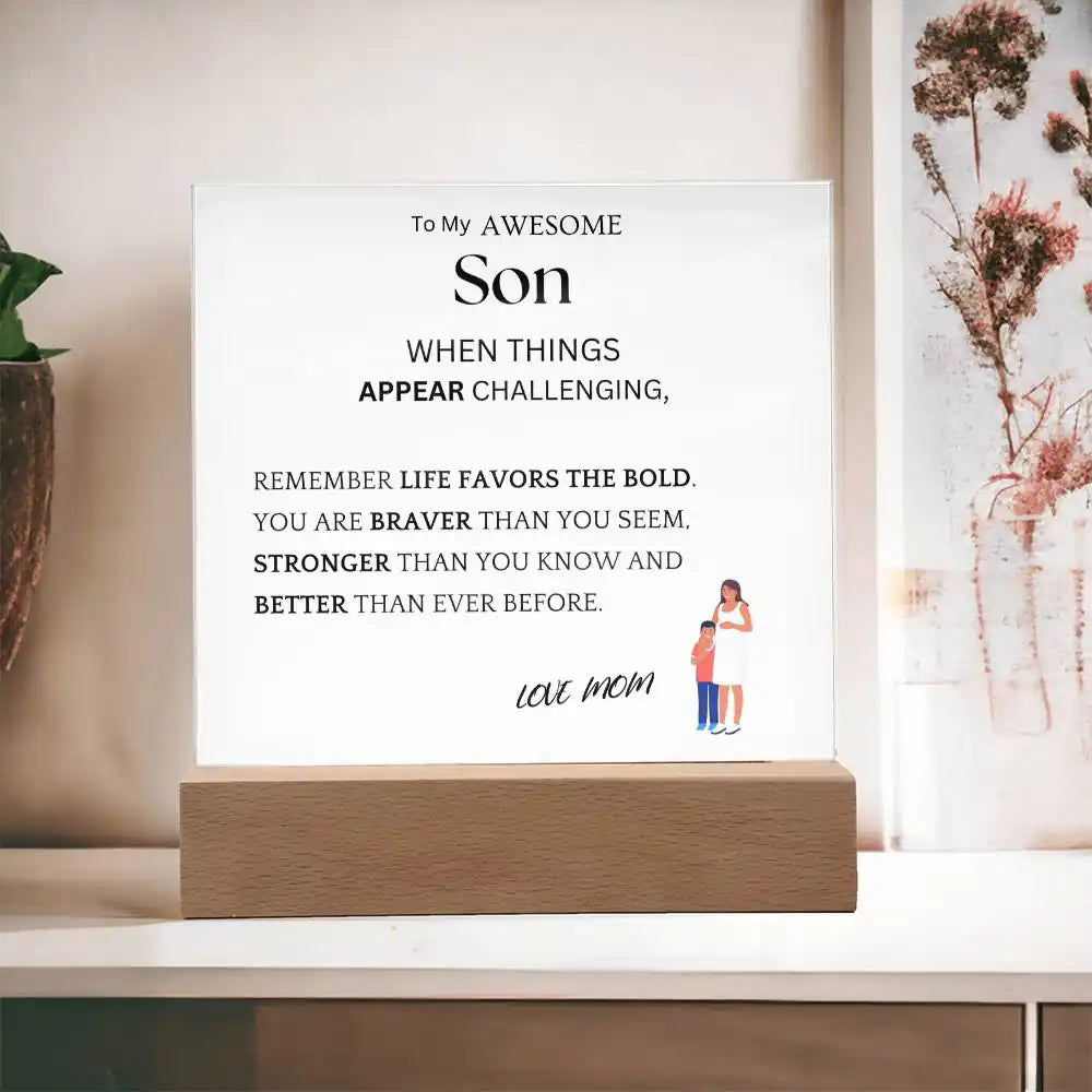 Better Than Ever Gift For Son Acrylic Plaque Gift for 708 - Home & Garden > Decor > Decorative Plaques | Gifting2Go
