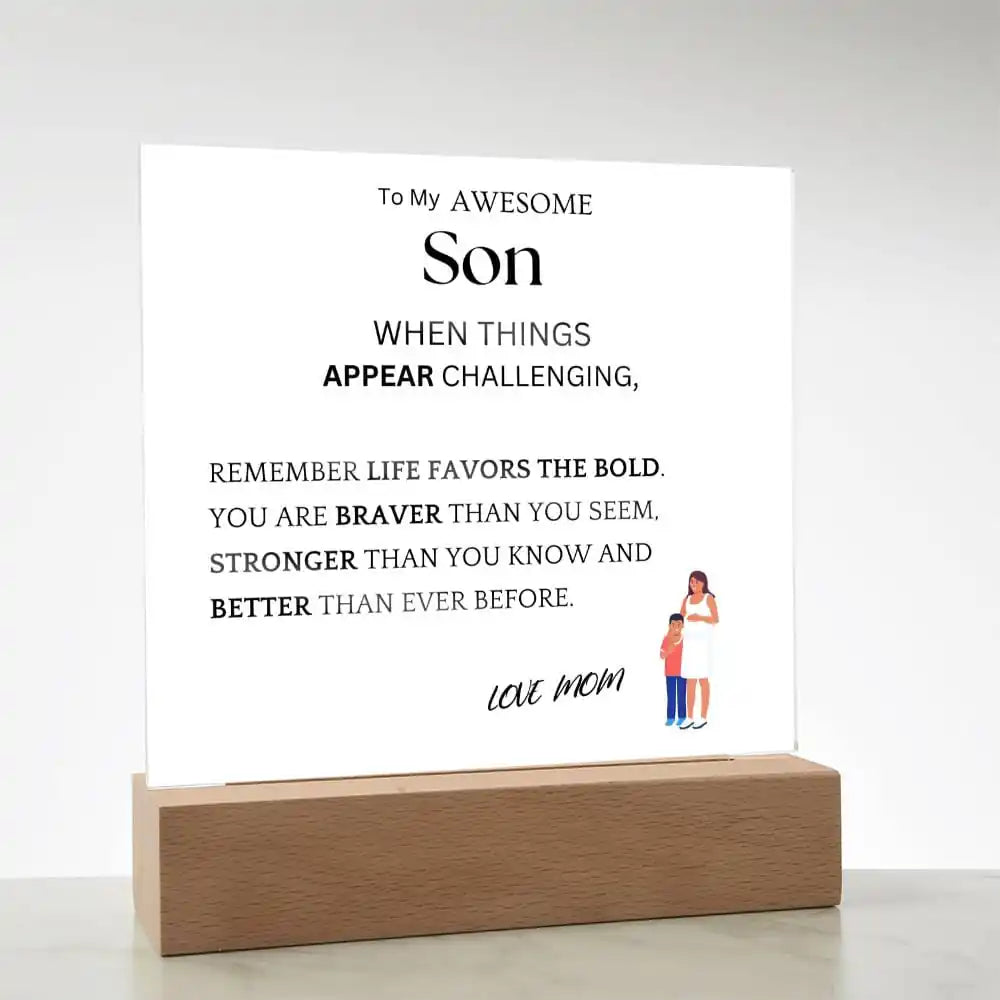 Better Than Ever Gift For Son Acrylic Plaque Gift for 708 - Home & Garden > Decor > Decorative Plaques | Gifting2Go